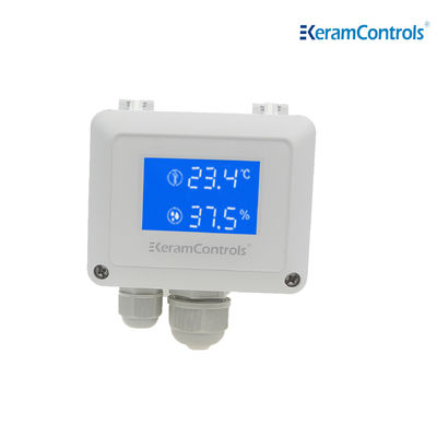 ترانسمیترهای سنسور نصب شده در کانال هوا رطوبت دما RS485 IP65