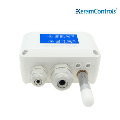 ترانسمیترهای سنسور نصب شده در کانال هوا رطوبت دما RS485 IP65